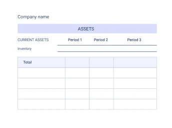 Balance Sheets Template