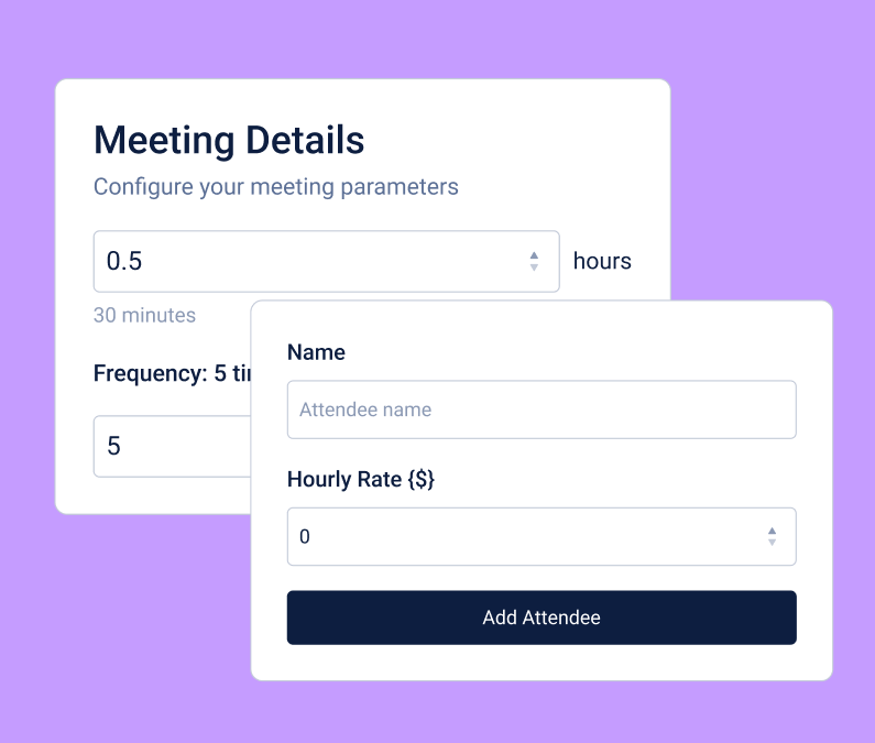 Meeting Cost Calculator