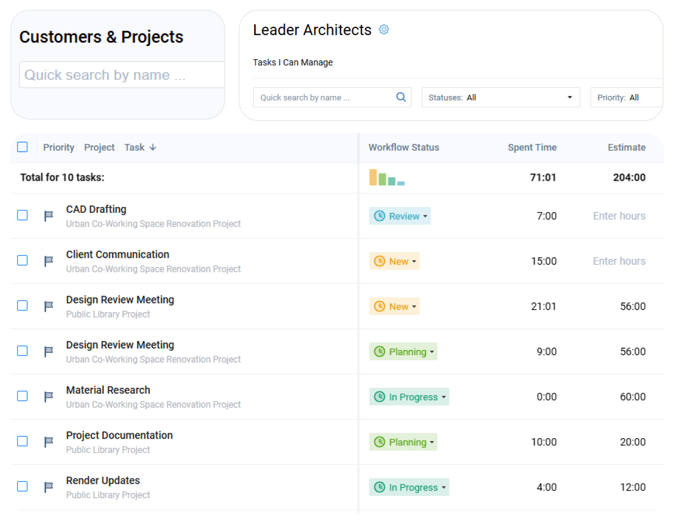 project management for architects