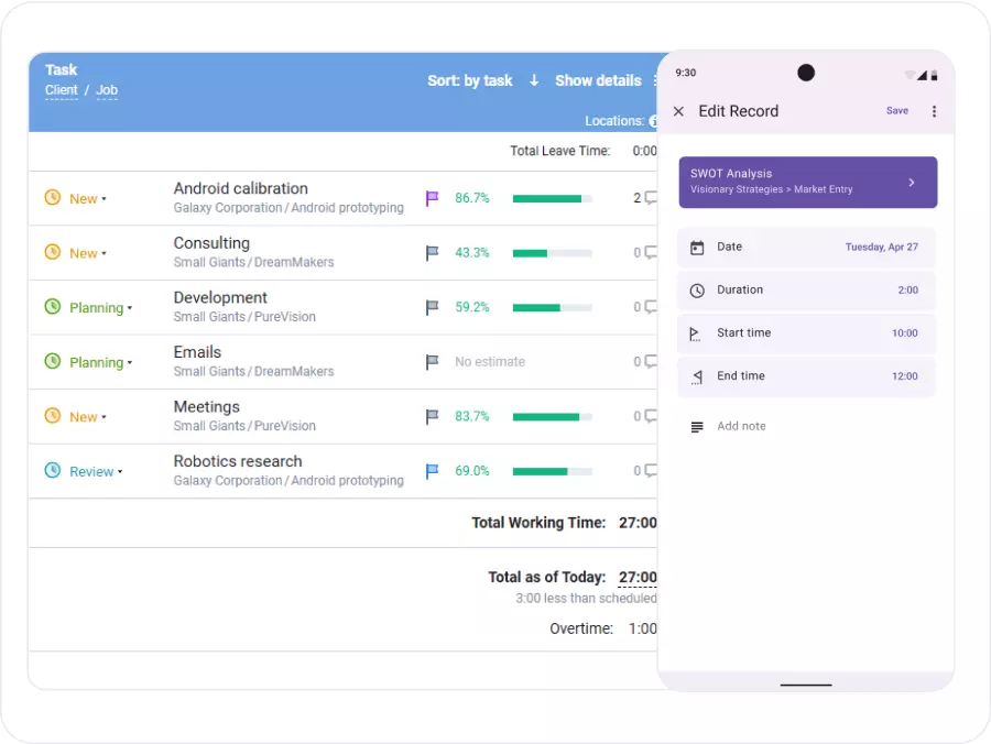 Accurate Time Tracking