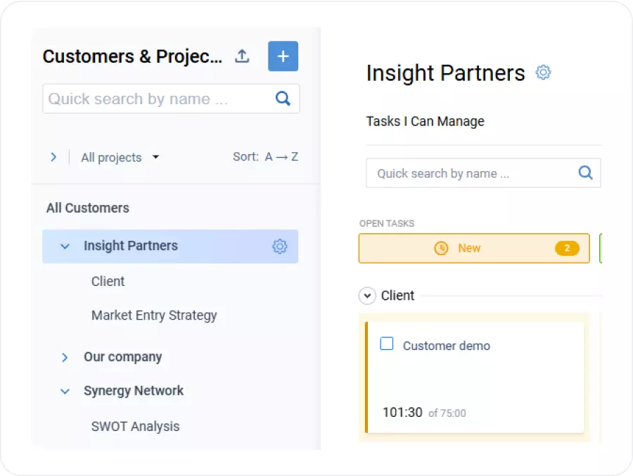 Project and Client Management