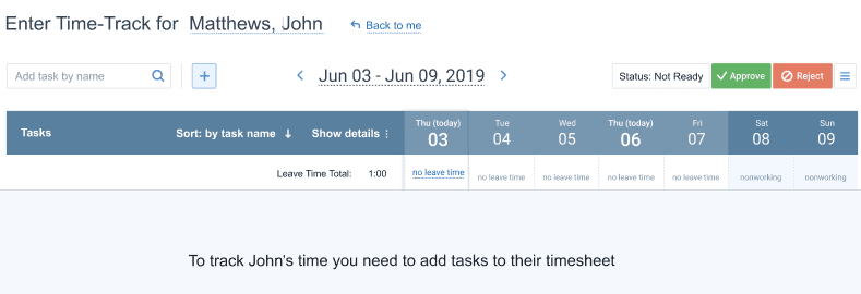 With timesheet approval, you can make sure that the time logs of your team members are correct.