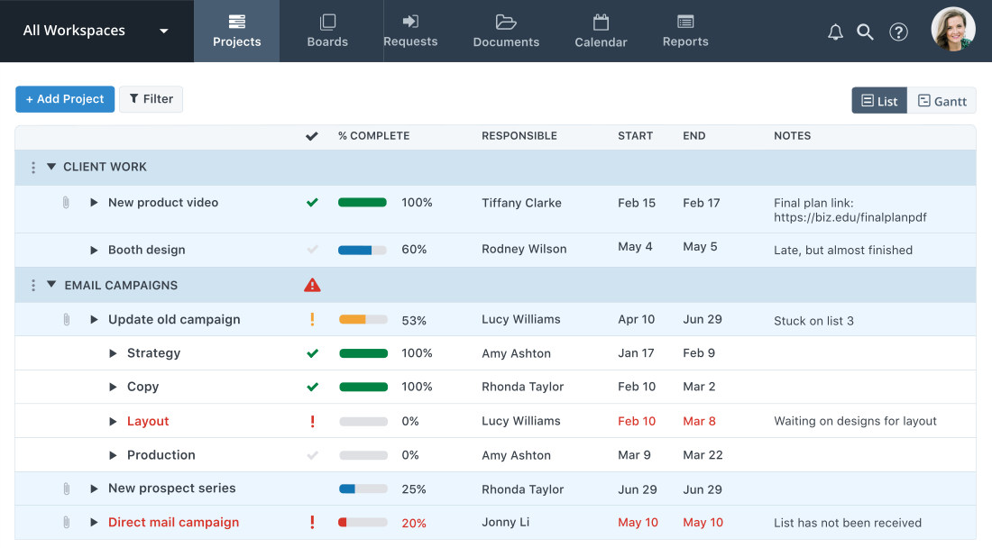 Workzone - team management software for project management