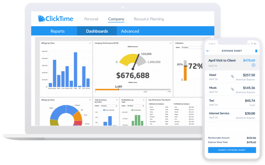 ClickTime - team management software 