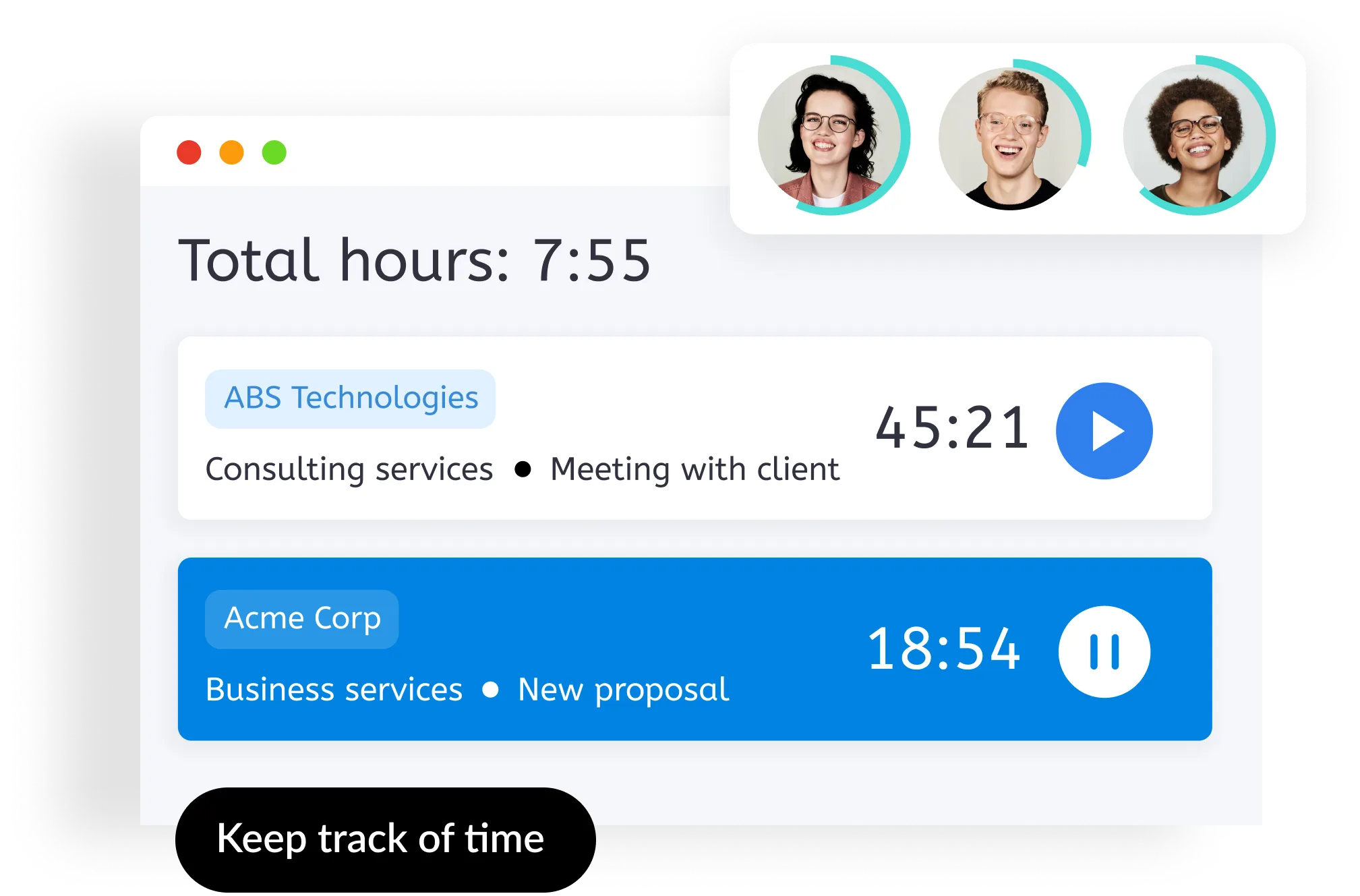 Time Analytics, time tracking software for consultants