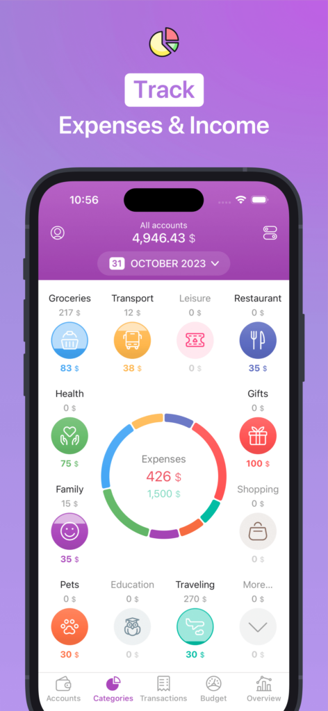 1Money, best expense tracking apps