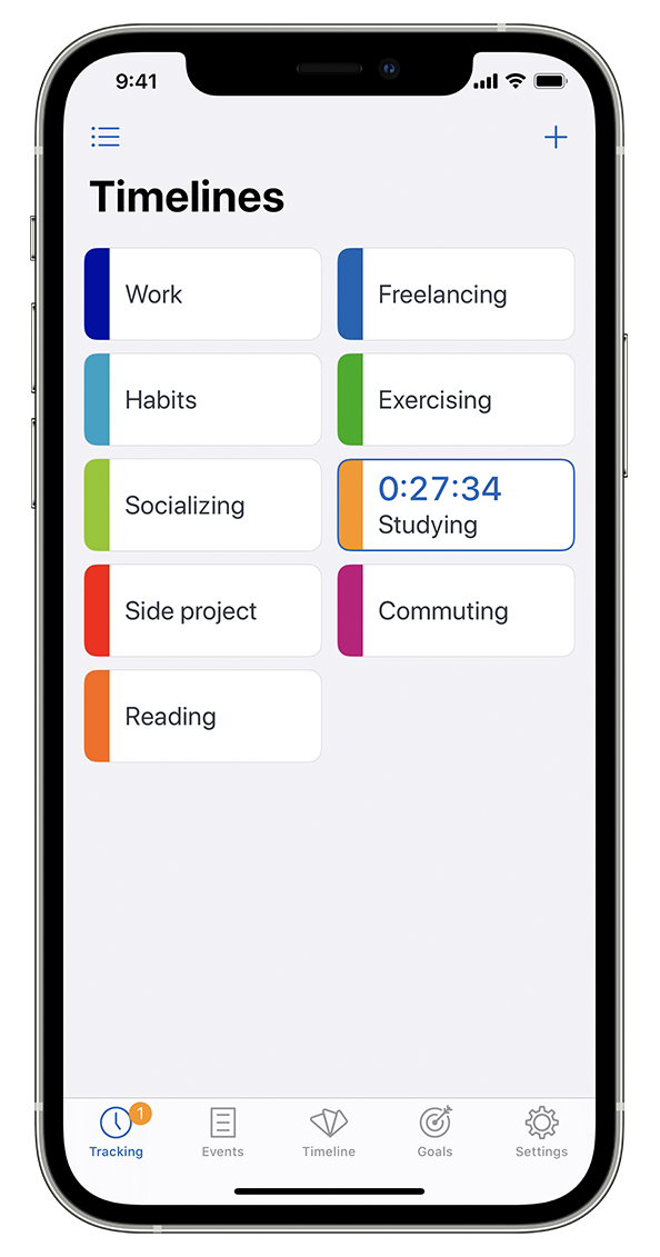 Timelines, iPhone Time Tracking Apps