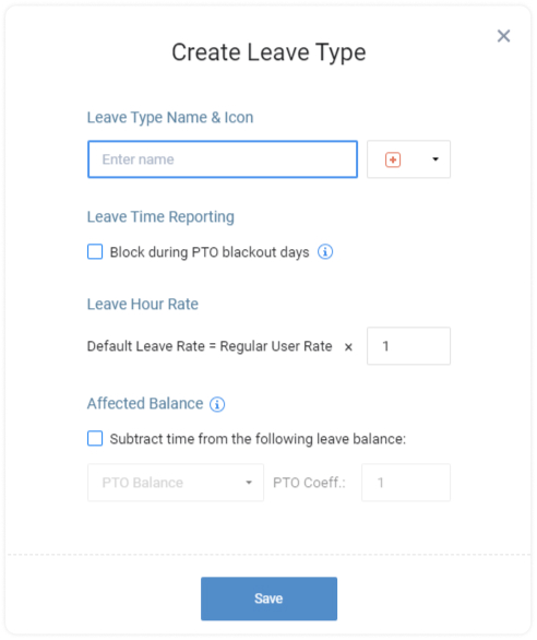 Create Leave Type